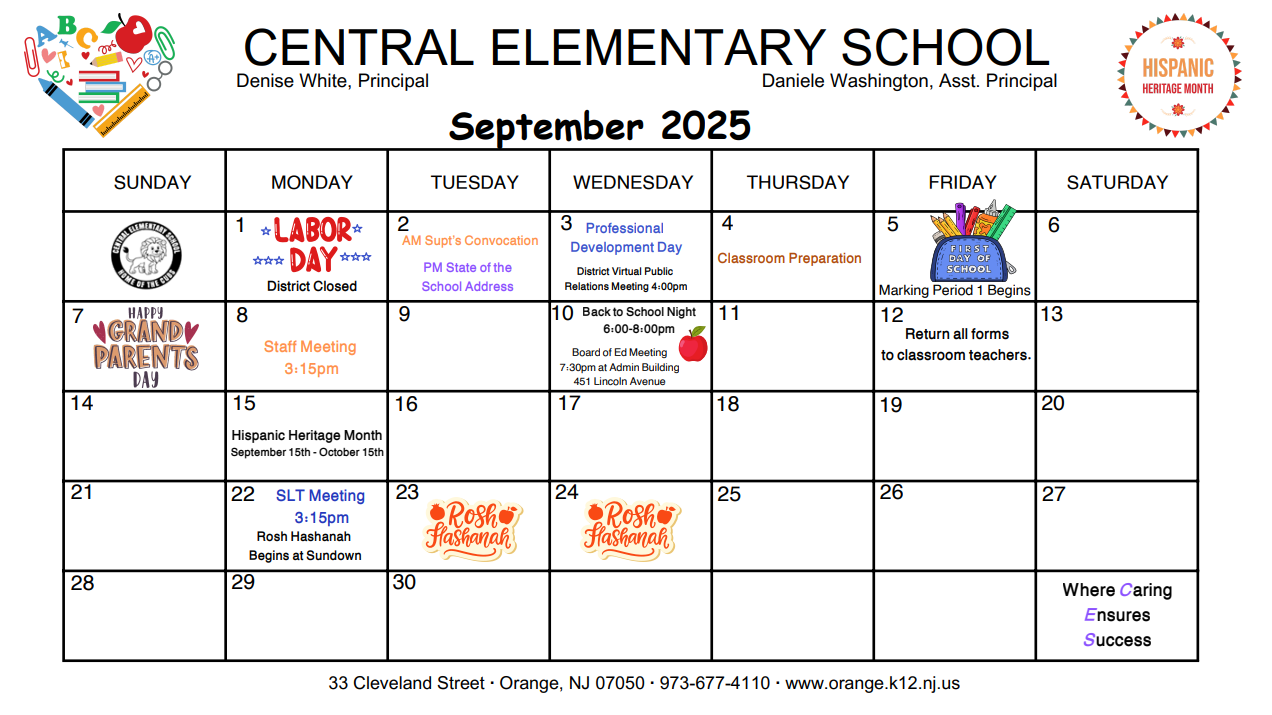 September Calendar
